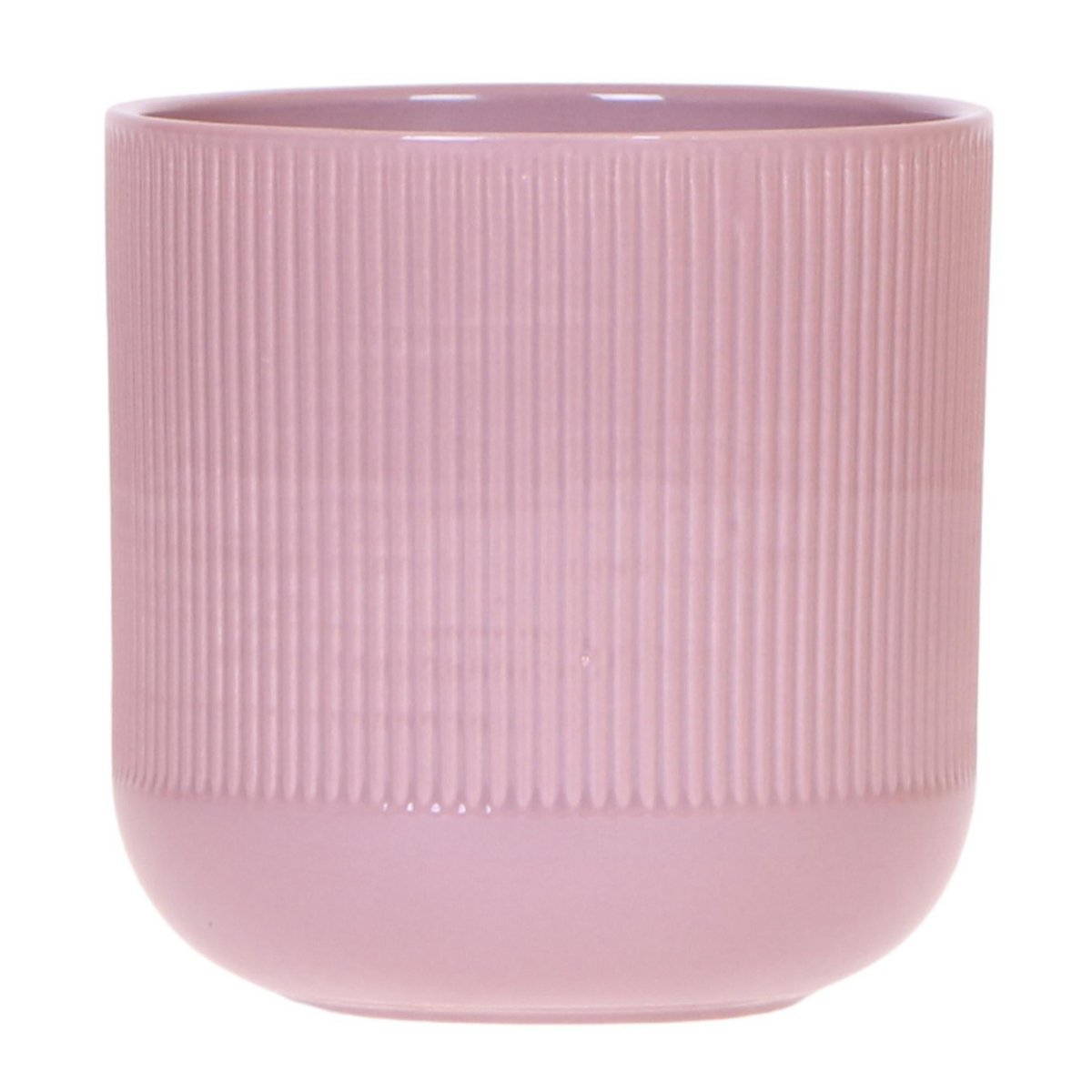 Paarse Flare bloempot voor orchidee – keramische sierpot Ø12 cm