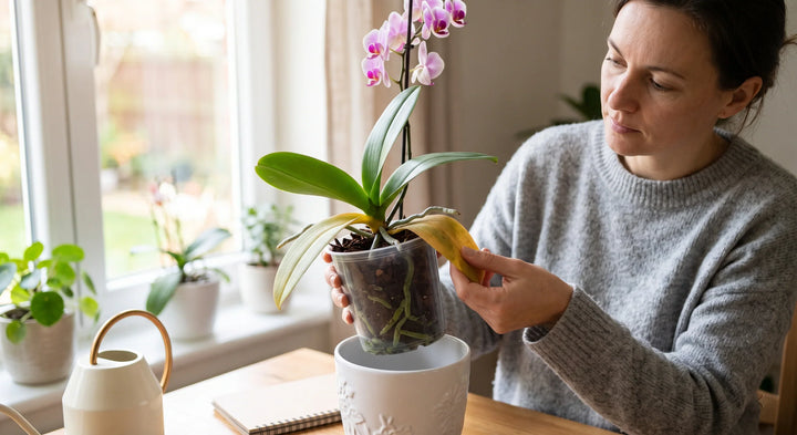 Wat te doen bij een orchidee met gele bladeren?