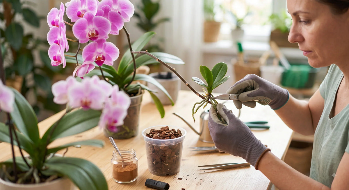 Hoe moet je een orchidee stekken?