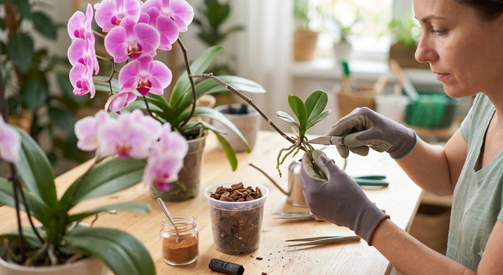 Hoe moet je een orchidee stekken?