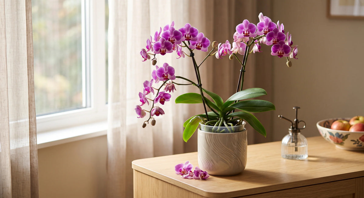 Orchidee verliest bloemen: wat nu?