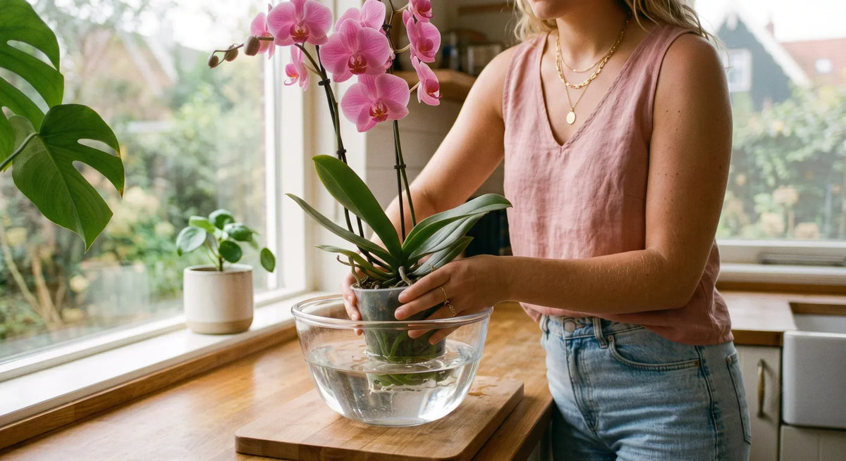 Hoe moet je een orchidee water geven?