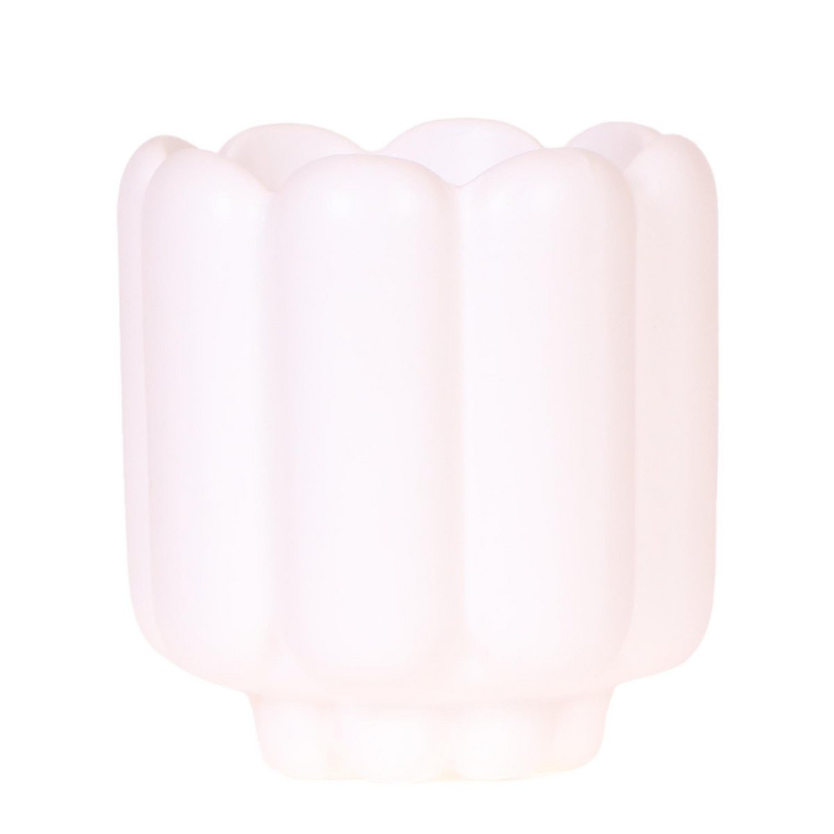 Witte Retro bloempot voor orchidee – keramische sierpot Ø9 cm