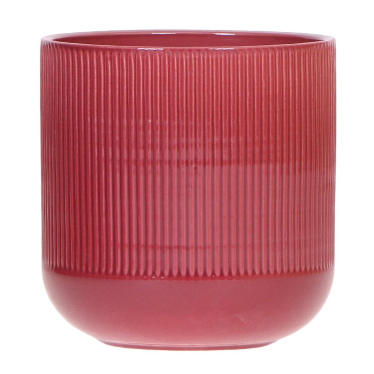 Rode Flare bloempot voor orchidee – keramische sierpot Ø12 cm