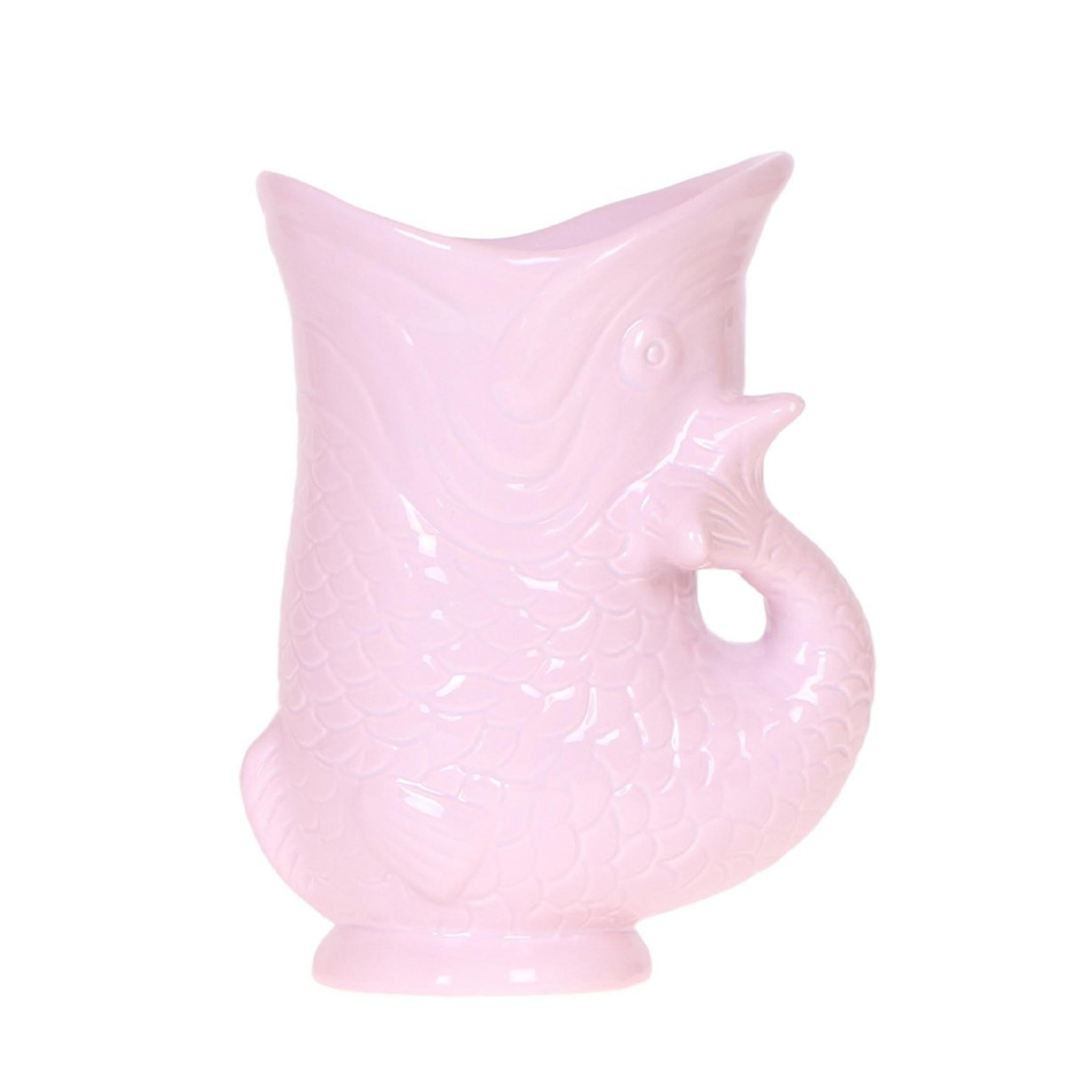 Roze Fish bloempot voor orchidee – keramische sierpot Ø9 cm
