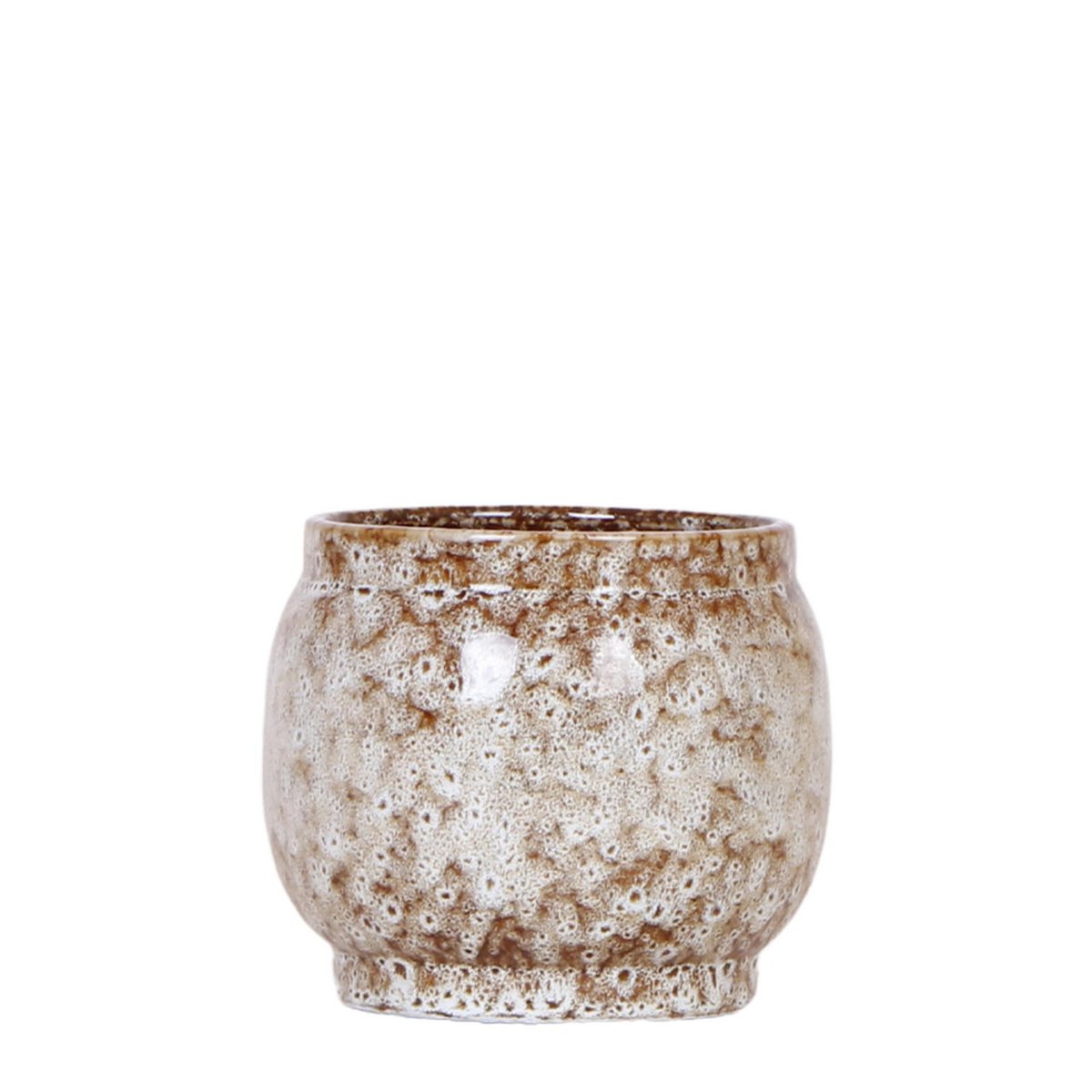 Safari bloempot voor orchidee – keramische sierpot Ø12 cm