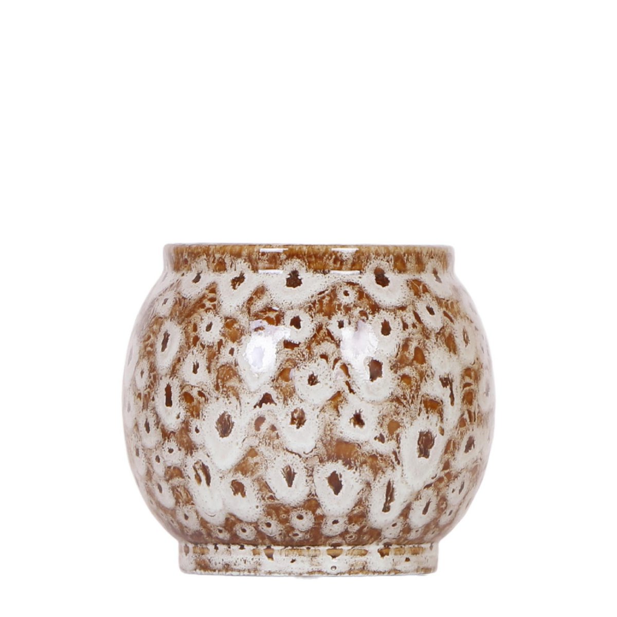 Safari bloempot voor orchidee – keramische sierpot Ø9 cm