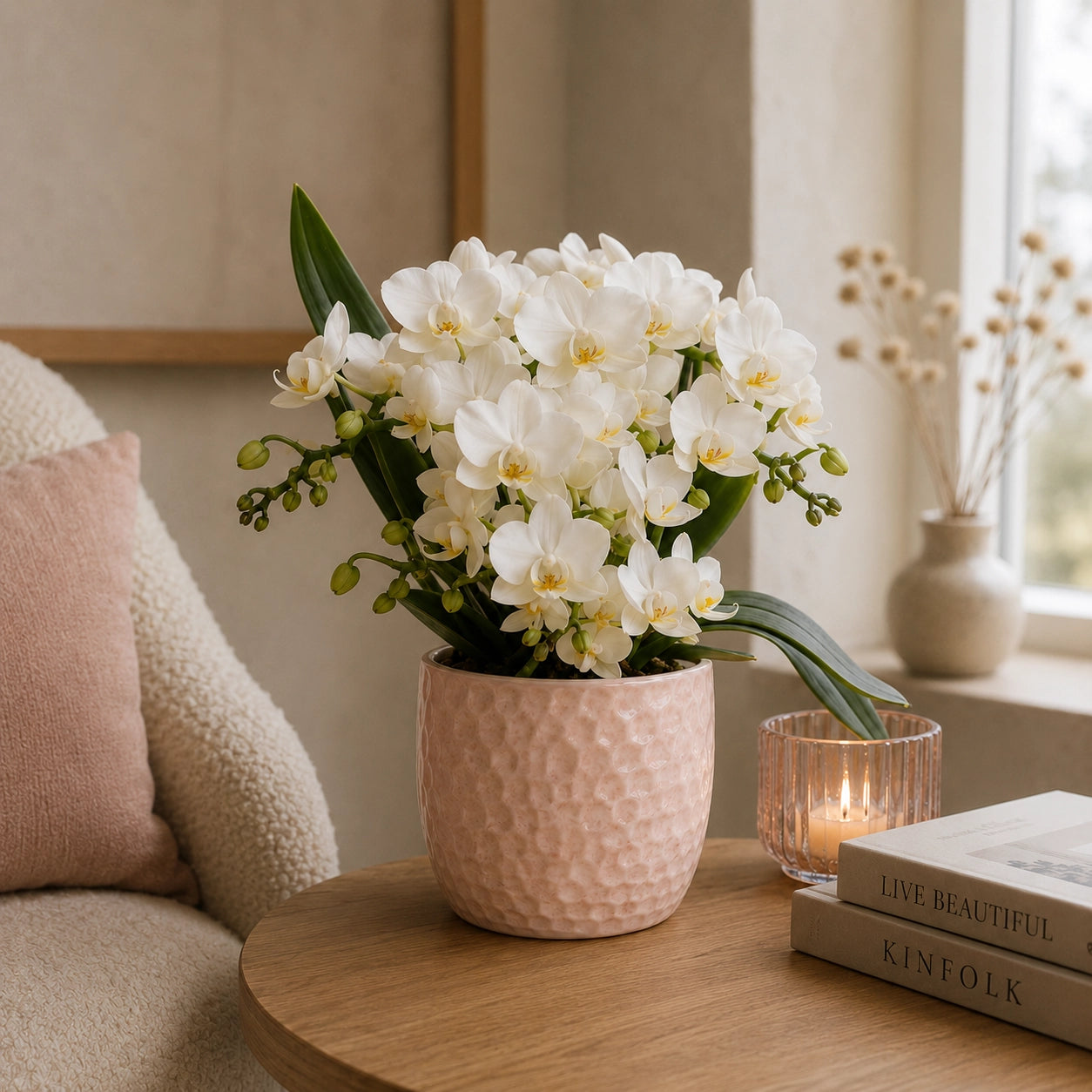 Witte Phalaenopsis orchidee ‘Nazaré’ – Ø9 cm